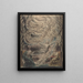 Der Traum der Königin Catherine - William Blake — gerahmtes Bild an der Wand