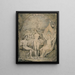L'Archange Raphaël mit Adam und Ève - William Blake — gerahmtes Bild an der Wand
