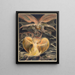 Der große rote Drache und die Frau in Sonnenkleidung - William Blake — gerahmtes Bild an der Wand