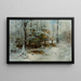 Ruhiger Winternachmittag - William Bliss Baker — gerahmtes Bild an der Wand