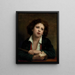 Italienisches Kind-Gemälde, das eine Brotkante hält - William Bouguereau — gerahmtes Bild an der Wand