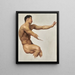 Studie einer Satyr für Nymphen und Satyr - William Bouguereau — gerahmtes Bild an der Wand