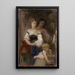 Studie für Das Geheimnis - William Bouguereau — gerahmtes Bild an der Wand