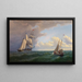 Baleinier am Rande des Weinbergs unterwegs - William Bradford — gerahmtes Bild an der Wand