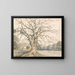Ansicht eines Parks mit Hirschen - William Byron — gerahmtes Bild an der Wand
