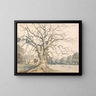 William Byron - View of a Park with Deer.webp
