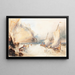 Bateaux de pêche au large d'une côte rocheuse - William Callow — gerahmtes Bild an der Wand
