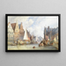 Ansicht von Gent - William Callow — gerahmtes Bild an der Wand