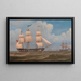 Der englische Handelsschiff Malabar - William Clark — gerahmtes Bild an der Wand