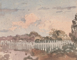 Landschaft mit Zaun - William Collins — Ansicht des Kunstwerks