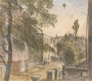 William Crotch - Balloon over Holland Street Kensington 22 July 1835 7 pm.webp