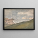 Budleigh Salterton Eine einfachere Möglichkeit, die Klippe hinunterzusteigen - William Crotch — gerahmtes Bild an der Wand