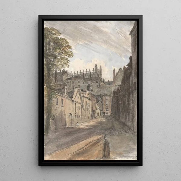 William Crotch - St Georges Chapel and The Castle Wall From Bier Lane July 18 1832 1 pm.webp