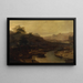 Vue en Chine cultivant le thé - William Daniell — gerahmtes Bild an der Wand