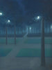 Nachtaufnahme im Royal Park von Brüssel - William Degouve de Nuncques — Ansicht des Kunstwerks