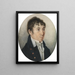 Charles Brockden Brown - William Dunlap — gerahmtes Bild an der Wand
