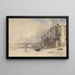 Somerset House und die Waterloo-Brücke - William Edward Dighton — gerahmtes Bild an der Wand
