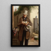 Der Postbote - William Edward Millner — gerahmtes Bild an der Wand