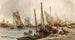 Fischer im Hafen - William Edward Webb — Ansicht des Kunstwerks