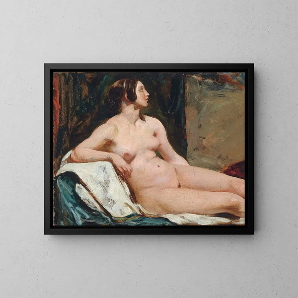 Frauenakt Gemälde - William Etty — gerahmtes Bild an der Wand