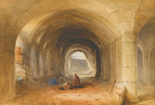 William Evans of Bristol - Figures In A Vaulted Passage.webp