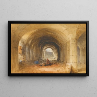 William Evans of Bristol - Figures In A Vaulted Passage.webp