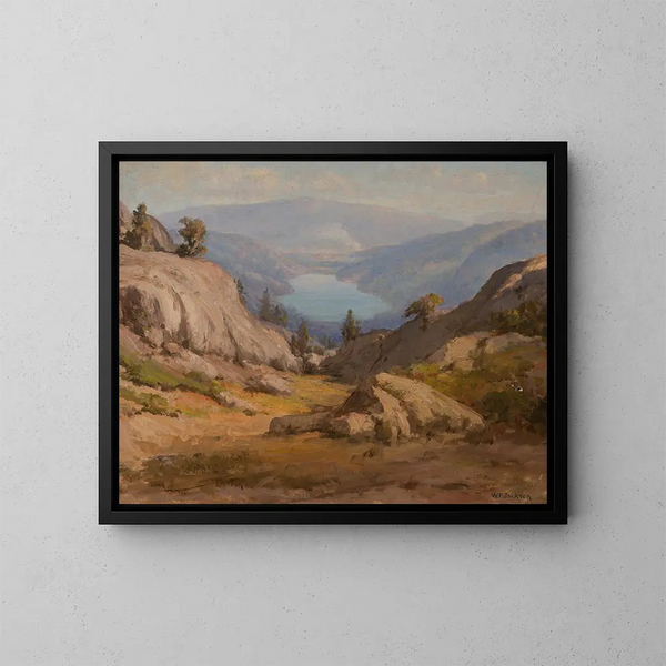 Lac Donner - William Franklin Jackson — gerahmtes Bild an der Wand