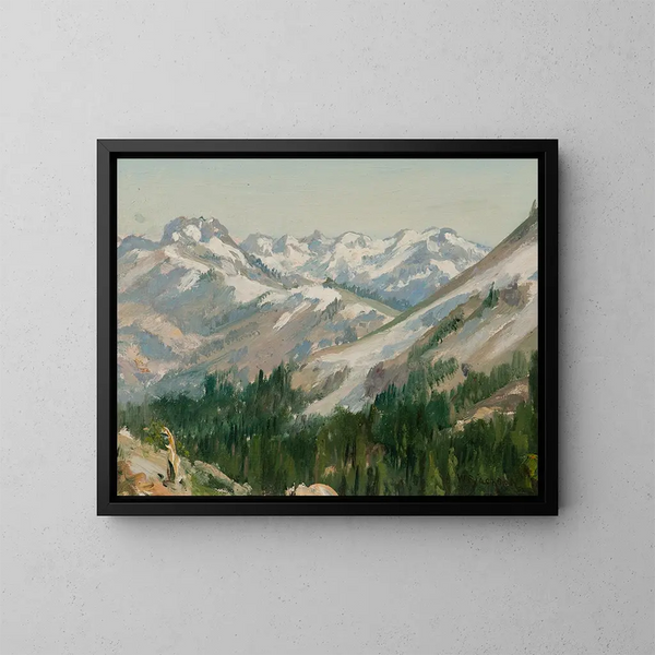 Erste Schneefall - William Franklin Jackson — gerahmtes Bild an der Wand