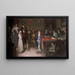 Und wann haben Sie Ihren Vater zuletzt gesehen - William Frederick Yeames — gerahmtes Bild an der Wand