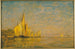 eines Gemäldes eines Bootes in Venedig - William Gedney Bunce — Ansicht des Kunstwerks