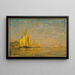 eines Gemäldes eines Bootes in Venedig - William Gedney Bunce — gerahmtes Bild an der Wand