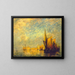 Sonnenuntergang über San Giorgio, Venedig - William Gedney Bunce — gerahmtes Bild an der Wand
