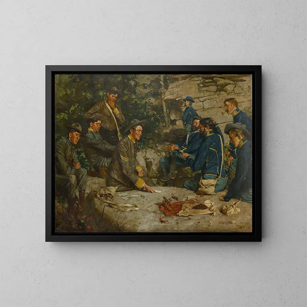 Zwischen den Zeilen - William Gilbert Gaul — gerahmtes Bild an der Wand