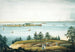 Die Bucht von New York und die Insel Governors gesehen von Brooklyn Heights - William Guy Wall — Ansicht des Kunstwerks