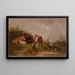 Kinder-Spielplatz-Gemälde - William Harring — gerahmtes Bild an der Wand