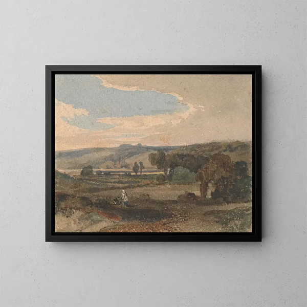 Landschaft Wales - William Havell — gerahmtes Bild an der Wand