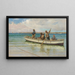 Remorquage des filets - William Henry Bartlett — gerahmtes Bild an der Wand