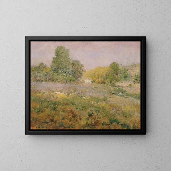 Feld mit bunten Gräsern im Spätsommer - William Henry Holmes — gerahmtes Bild an der Wand