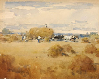 Szenen des Dreschens - William Henry Holmes — Ansicht des Kunstwerks