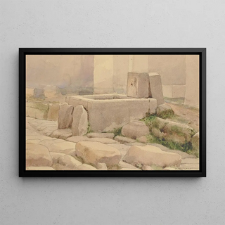 William Henry Holmes - Pompeian Fountain And Horse Trough.webp
