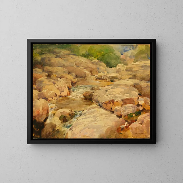 Der friedliche Potomac - William Henry Holmes — gerahmtes Bild an der Wand