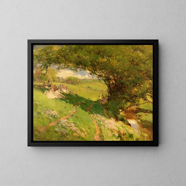 Der Rast der Reisenden - William Henry Holmes — gerahmtes Bild an der Wand