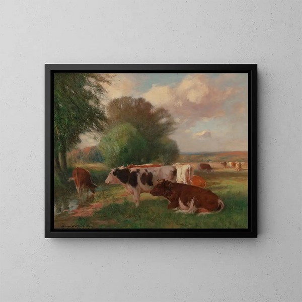 Außerhalb der Hitze - William Henry Howe — gerahmtes Bild an der Wand