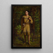 Davy Crockett - William Henry Huddle — gerahmtes Bild an der Wand