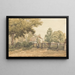 Kirche von Aldenham - William Henry Hunt — gerahmtes Bild an der Wand