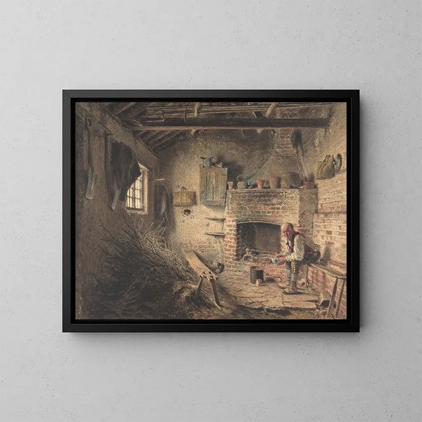 Das Frühstück der Holzfäller - William Henry Hunt — gerahmtes Bild an der Wand