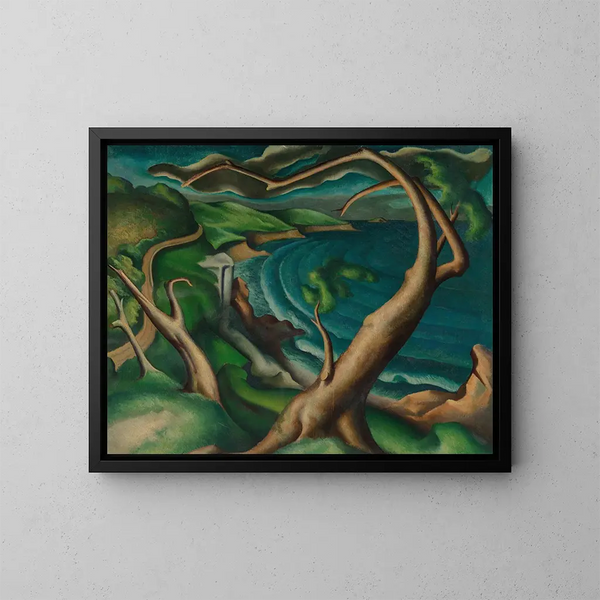Landschaft des Massachusetts - William Henry Kemble Yarrow — gerahmtes Bild an der Wand