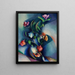 Blumen synchromistisch - William Henry Kemble Yarrow — gerahmtes Bild an der Wand