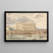 Schlafzimmer des Abgeordnetenhauses und Brücke Louis XVI, 30. Juli 1828, 6 Uhr morgens - William Henry Lake Price — gerahmtes Bild an der Wand