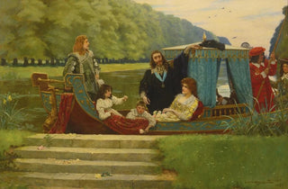 William Henry Margetson - An Afternoon at Hampton Court.webp